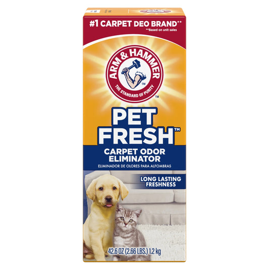Pet Fresh Carpet Odor Eliminator, for Homes with Dogs and Cats, Fresh Scent, 42.6 Oz
