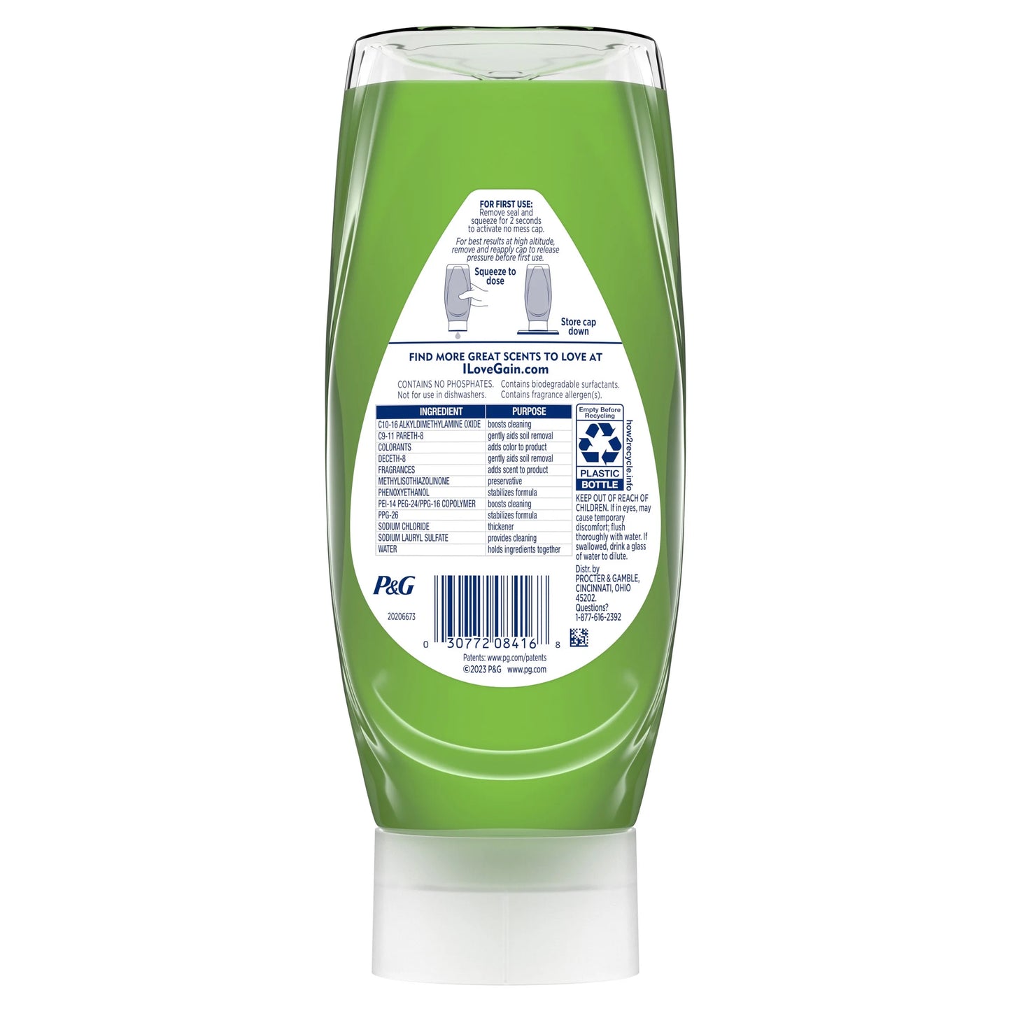 Ez-Squeeze Dishwashing Liquid Dish Soap, Original Scent, 14.70 Fl Oz