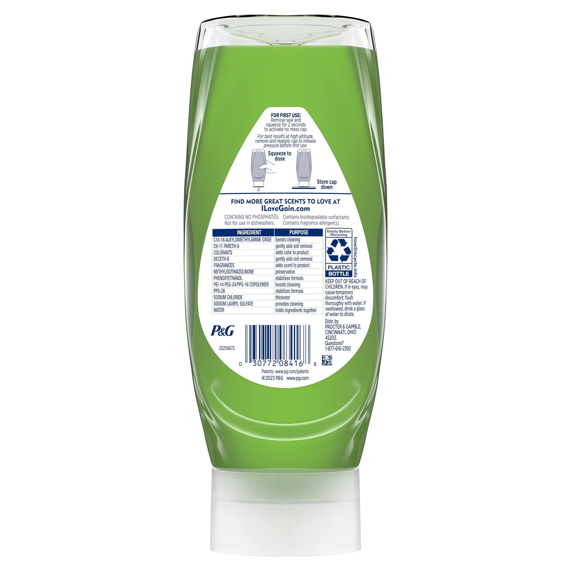 Ez-Squeeze Dishwashing Liquid Dish Soap, Original Scent, 14.70 Fl Oz