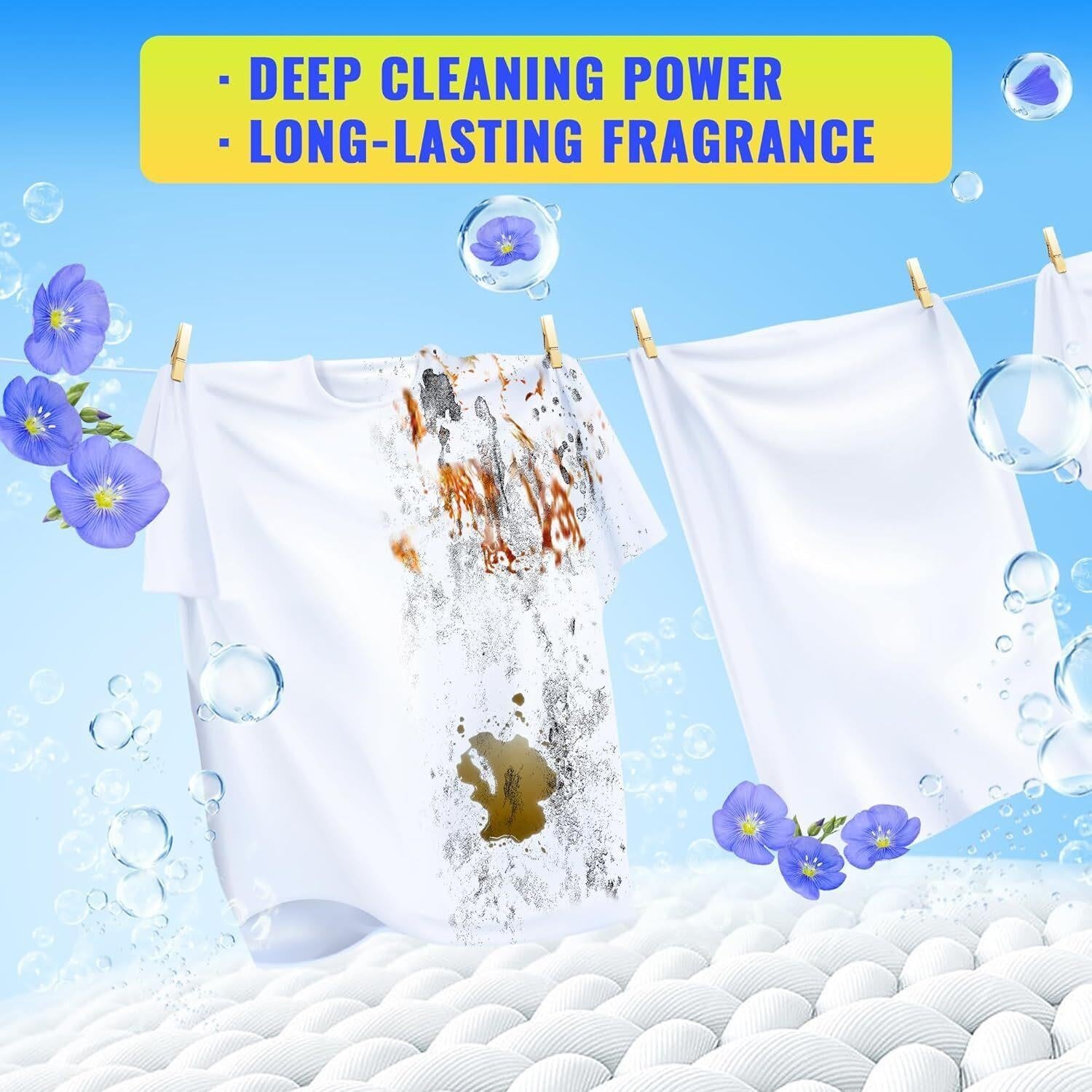 Laundry Detergent Sheets, 200 Loads Fresh Linen Scent Laundry Soap Washing No