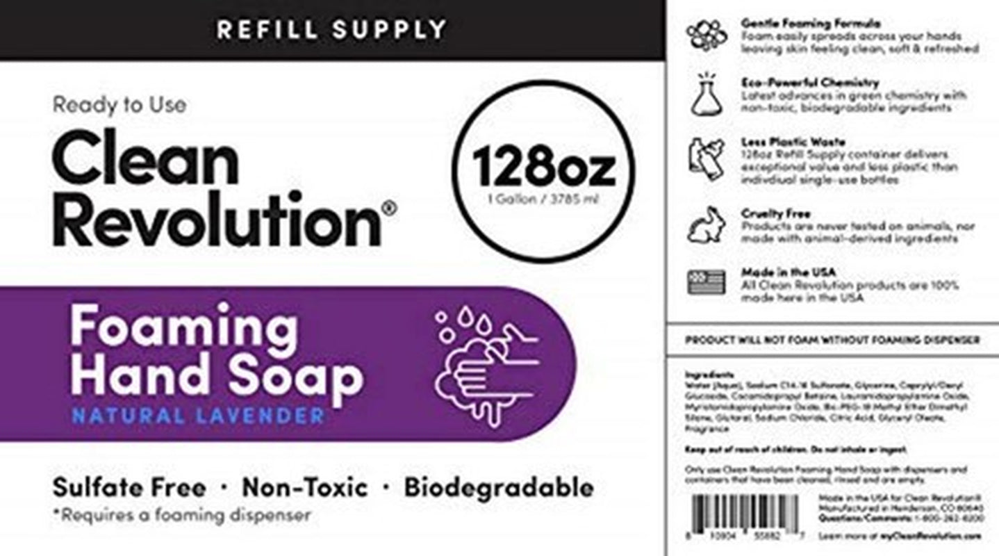 Clean Revolution Foaming Hand Soap Refill Supply Assorted Scent Names