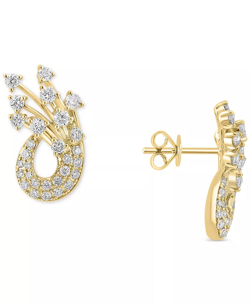EFFYÂ® Diamond Spray Drop Earrings (1-1/3 Ct. T.W.) in 14K Gold