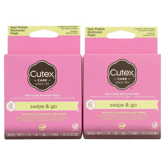 Swipe and Go Nail Polish Remover Pads (Pack of 2)