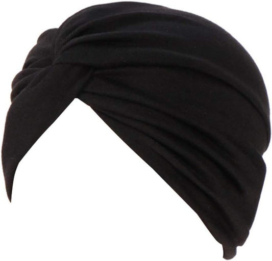 Women'S Cotton Twist Sleep Turban Hat Cancer Chemo Beanies Cap Wrap Pleated Headwear