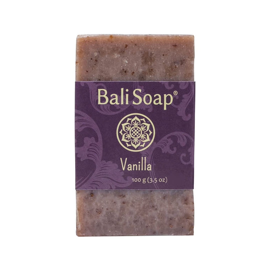 Bali Soap – Vanilla Natural Bar Soap, 3 Pack – Handmade Vegan Soap for Men & Women – Exfoliating Face & Body Cleanser