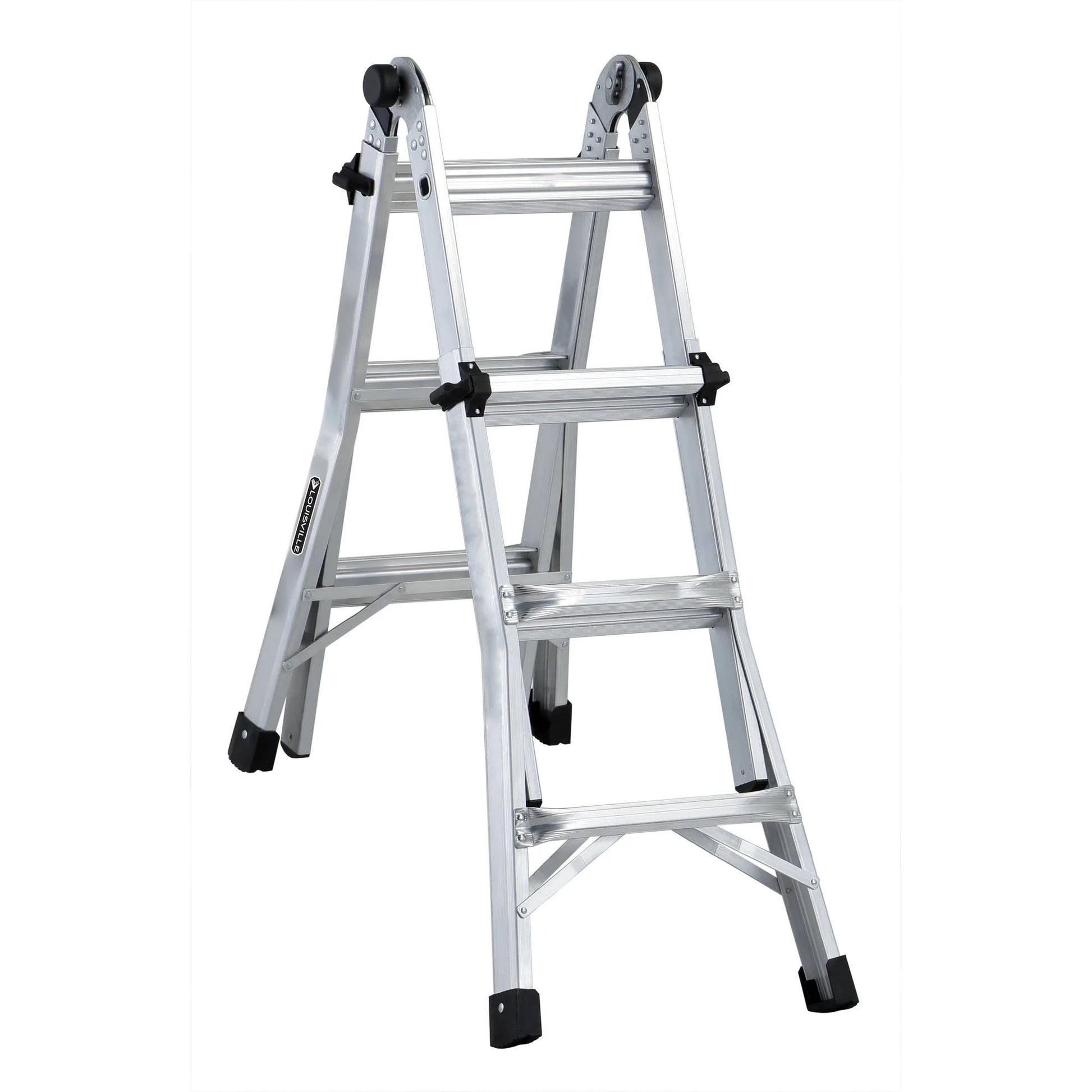 13' Aluminum Multi-Purpose Ladder, 14' Reach, 300 Lbs Load Capacity, L-2098-13