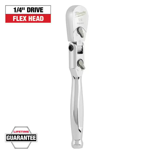 1/4 In. Drive 6 In. Flex Head Ratchet