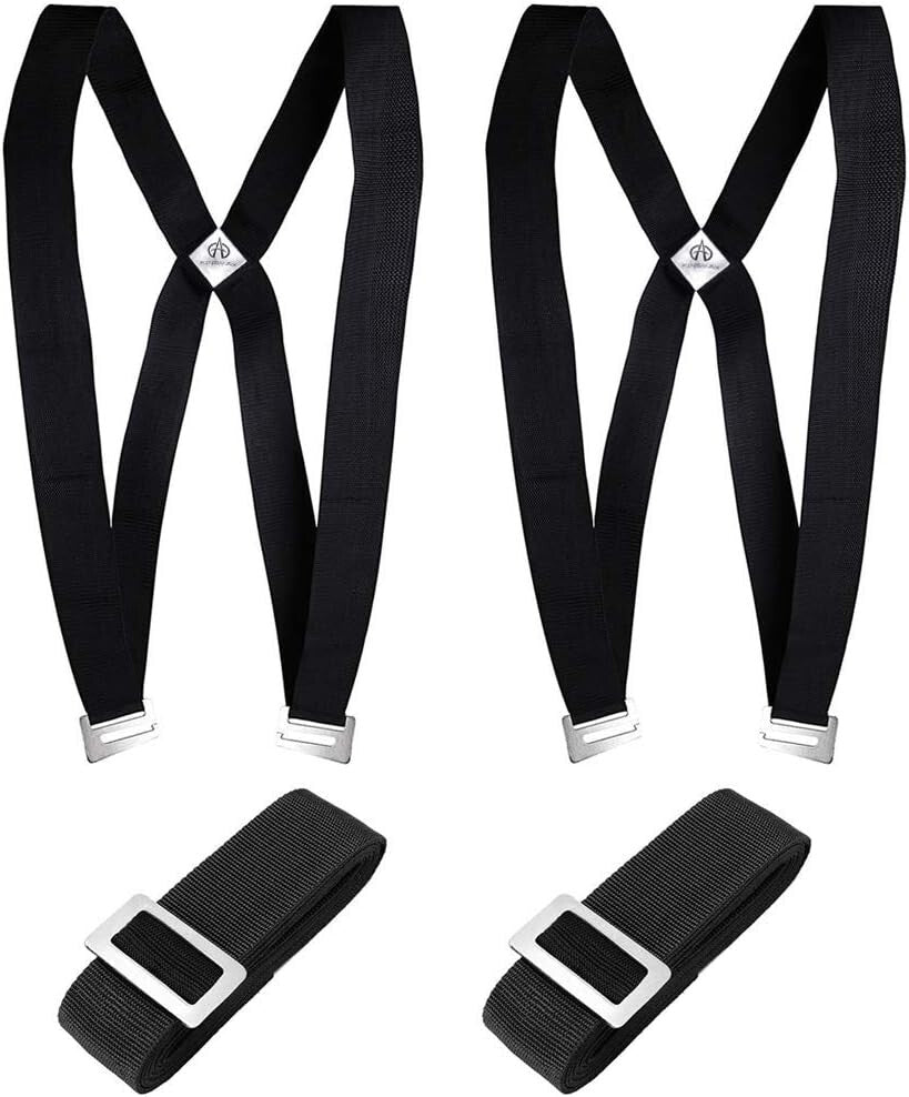 2-Person Lifting Moving Shoulder Straps for Heavy Furniture Appliances 850Lbs
