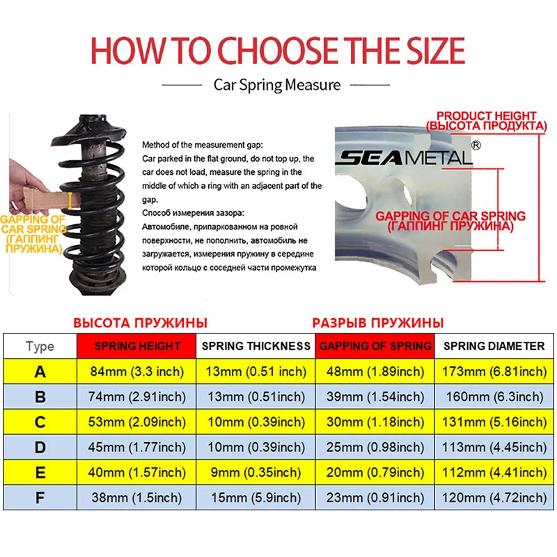 2Pc Car Shock Absorber Auto Spring Bumper Coil Urethane Car Buffers Rubber Buffer for Cars Spring Buffering Cushion Auto Product