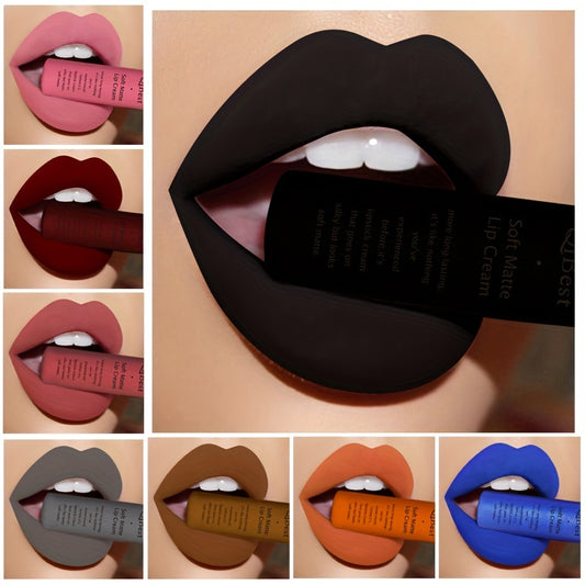 Matte Velvet Lip Glaze, Waterproof Long Lasting Not Easy To Decolor Lip Gloss, Silky Smooth Plumping Lipstick ( 20 Colors ) Valentine's Day Gifts