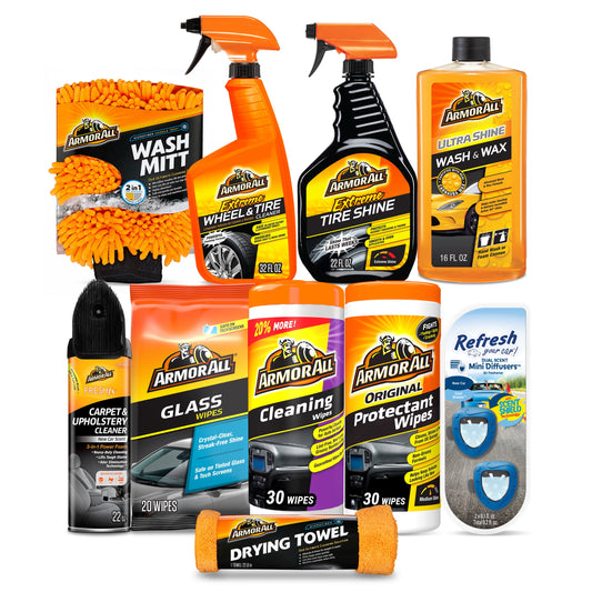 Superior Car Care Cleaning and Wash Kit - 10 Piece Set