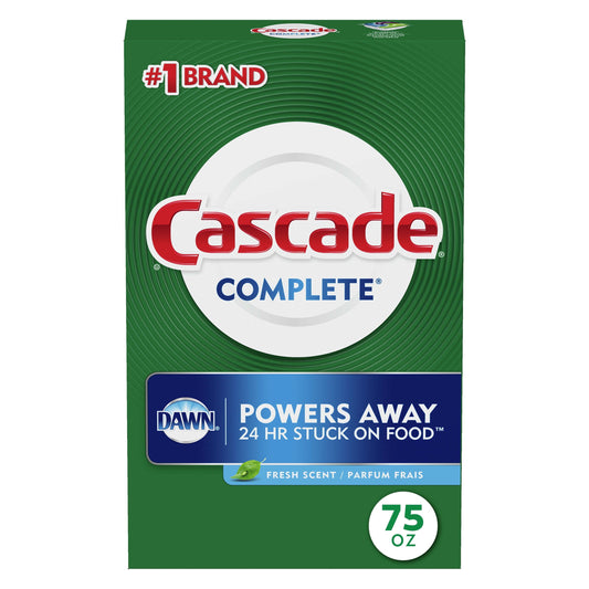 Complete Dishwasher Detergent Powder, Dish Detergent, Dish Soap, Fresh, 75 Fl Oz
