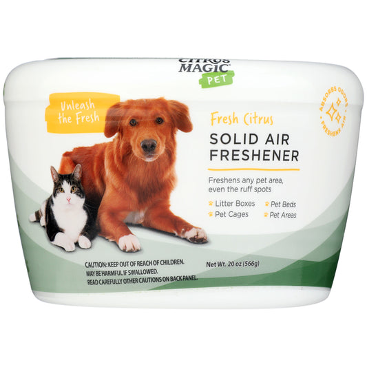 Pet Solid Odor Absorber, Fresh Citrus, 20 Ounce Container