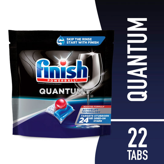 Quantum Dishwasher Detergent, Dishwashing Tablets, 22 Count