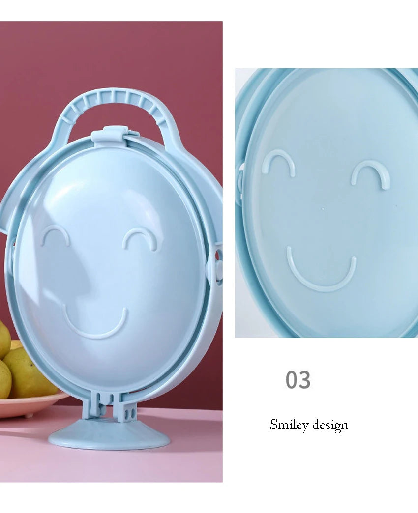 Creative Double Layer Folding Fruit Tray Desserts Plate Living Room Tea Table Snack Plates Cookies Dish Dry Fruits Nuts Trays