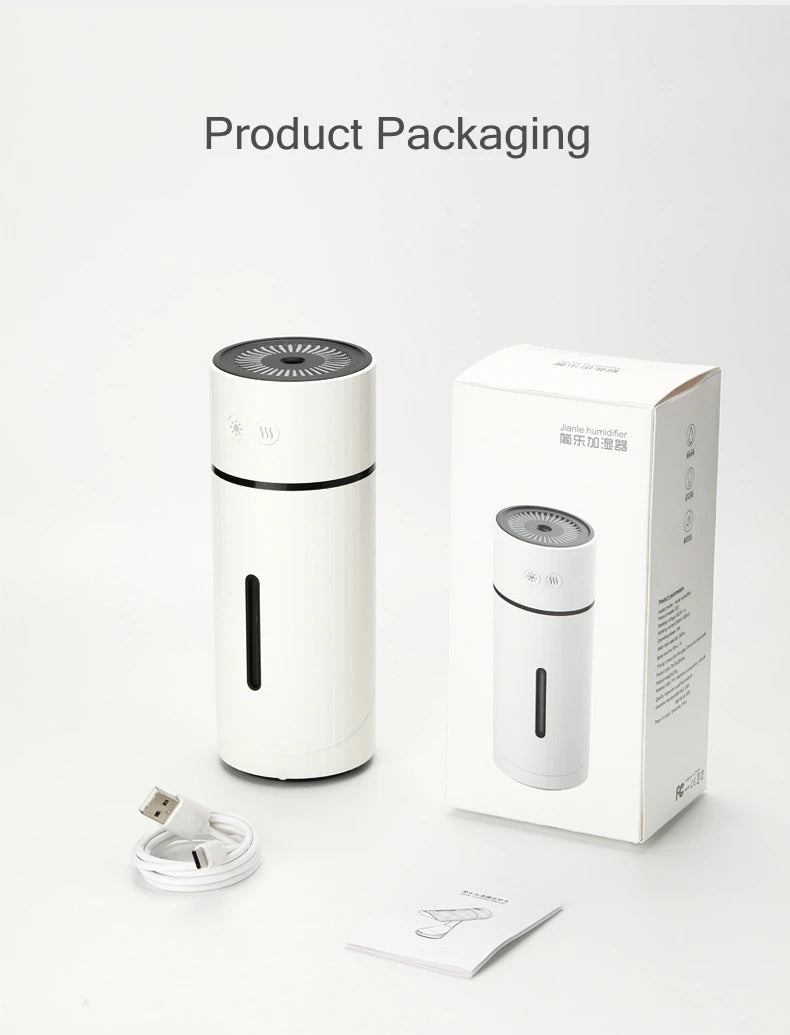 260ML Wireless Air Humidifier USB Aromatherapy Diffuser 1000mAh Rechargeable Battery Ultrasonic Cool Mist Maker Quiet Fogger