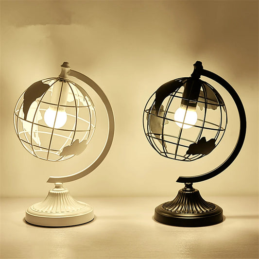 Nordic Modern Table Lamps Personality Minimalist Art Livingroom Bedroom Study Black White Globe  Bedside Lamps Table Lights