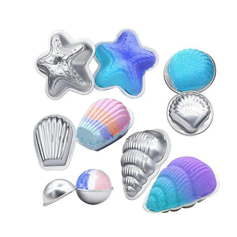 DIY Bath Bomb Mold Sphere Round Ball Molds Tool Supplies Aluminium Alloy Salt Ball Mould Chocolate Cake Pudding Making Tools