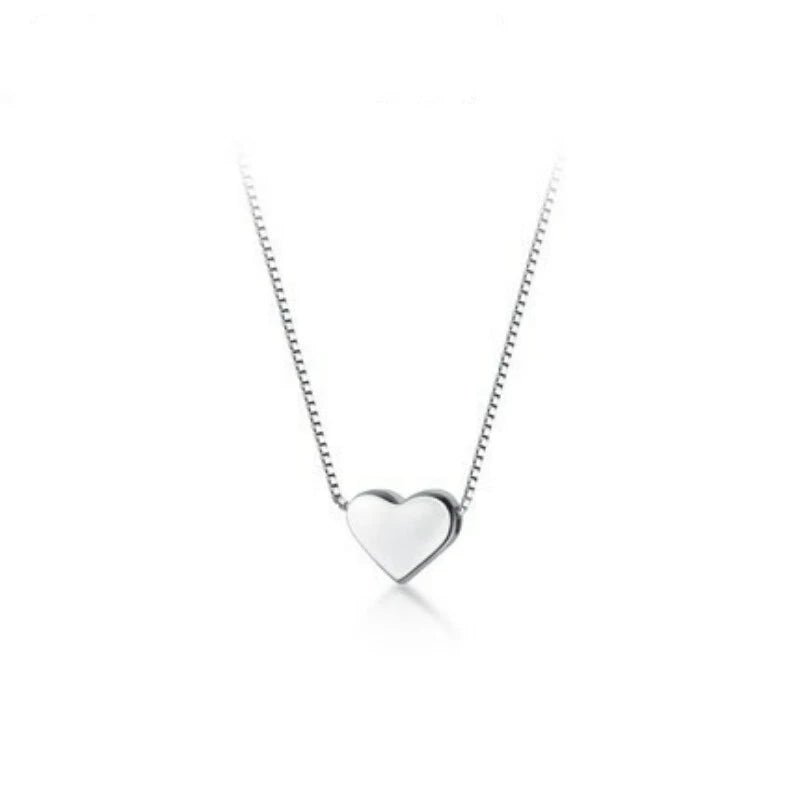 S925 Sterling Silver Necklaces For Women Simple Chain Fashion Minimalist Pendant Necklaces Flower Necklace Birthday Gift