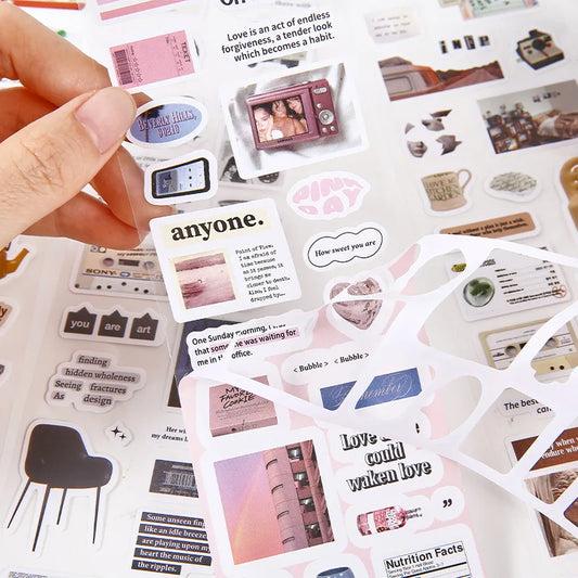 Washi Tape Set Korean Style Washi Tape Kawaii Aesthetic Decorative Adhesive Tape for Scrapbooking Journaling DIY Crafts Arts