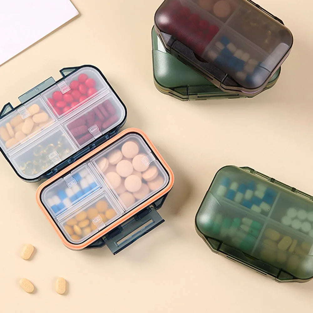 Органайзер Organizador Pill Storage Box Portable Medicines Dispenser Large Sealer Travel Tablet Storage Case Container Organizer