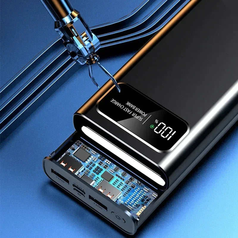 2025 Fast Charging Power Bank 200000mAh Ultra Large Capacity Powerbank 120W Super Charge Portable External Battery LED Display