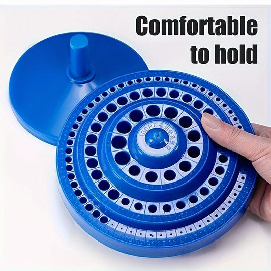 Rotary Tool Bit Holder, ⚡🎗️(Drill Bench Tool Holes Screwdriver Bit Holder) Drill Head Storage Case❤️💝