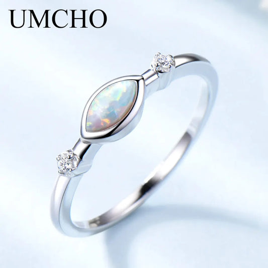 3*6mm Ring Opal Rings Silver 925 Ring for Women Fashion Jewelry