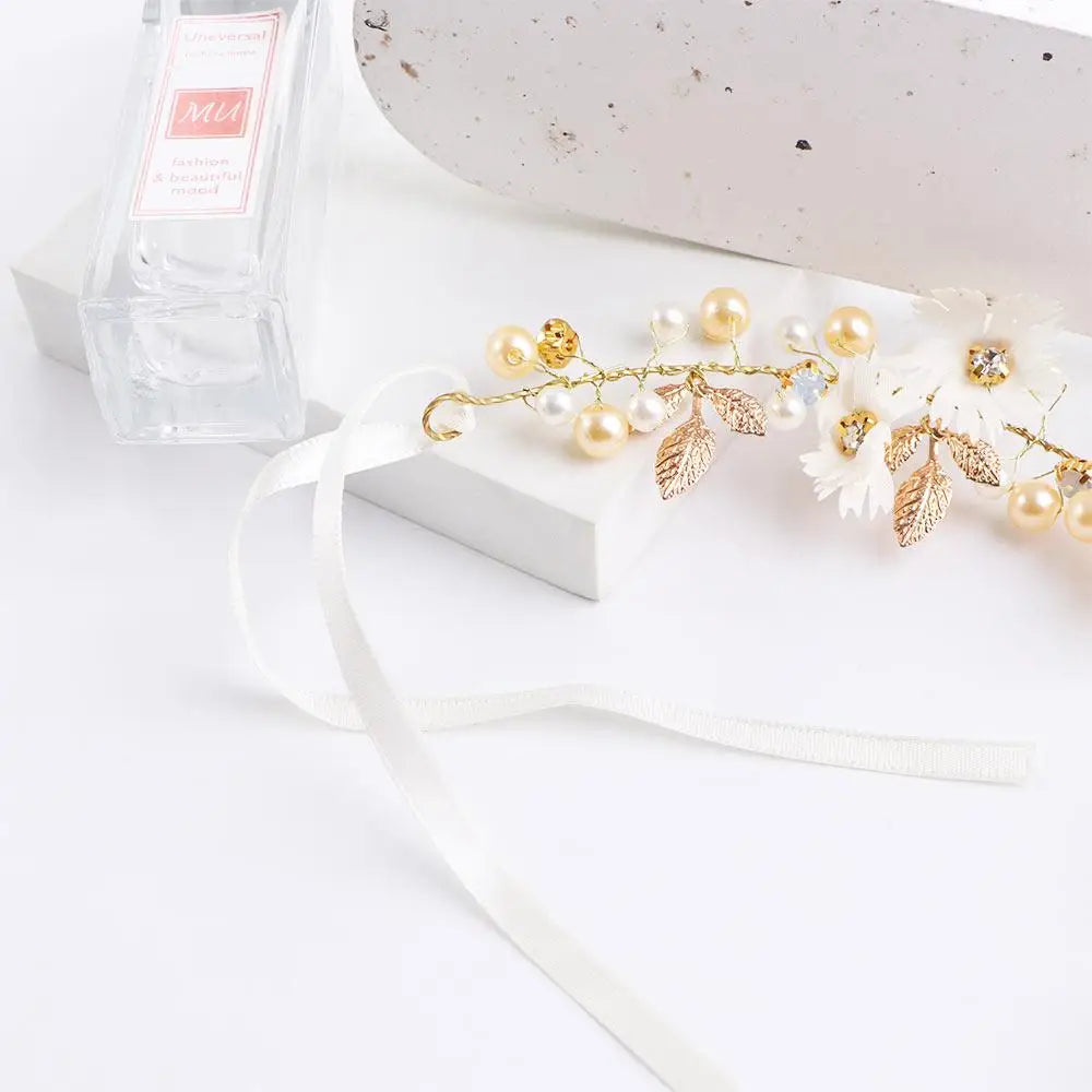 Ribbon Daisy Flower Bridal Hairband Tiaras Headband Garlands
