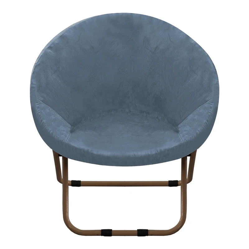Round Saucer Chair Cover Elastic Velvet Chair Cover Moon Sauce Chair Protector Covers Seat Slipcovers Camping Chair Covers