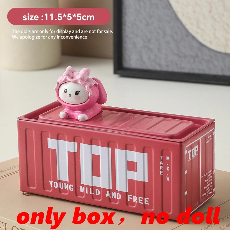 Creative Multifunctional Desktop Office Organizer Compact Iron Organizer Desk Metal Organizer Mini Storage Boxes