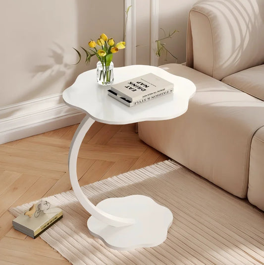 Coffee Tables Light Luxury Side Table Round Flower Bedside Table Bedside Home Study Desk Auxiliary Desk Living Room Furniture (Free Shipping) 💝💖🌹 (Free Shipping) 💝💖🌹