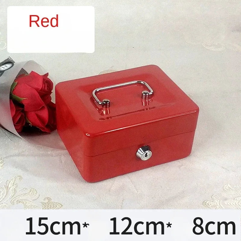 Protable Key Safe Box Key Locker Safe Home Shop Steel Safe Money Box Security Cash Box Storage Hidden Coin Money Jewellery