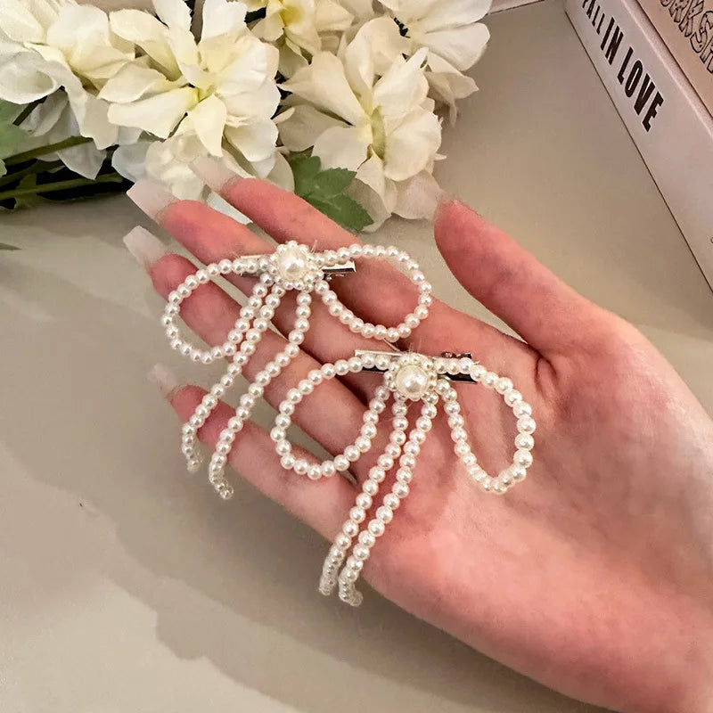 Embroidery Hair Bows Lace Big Bows Hairclip Women Elegant Spring Clip Spring Summer Hair Accessories Women Barrettes