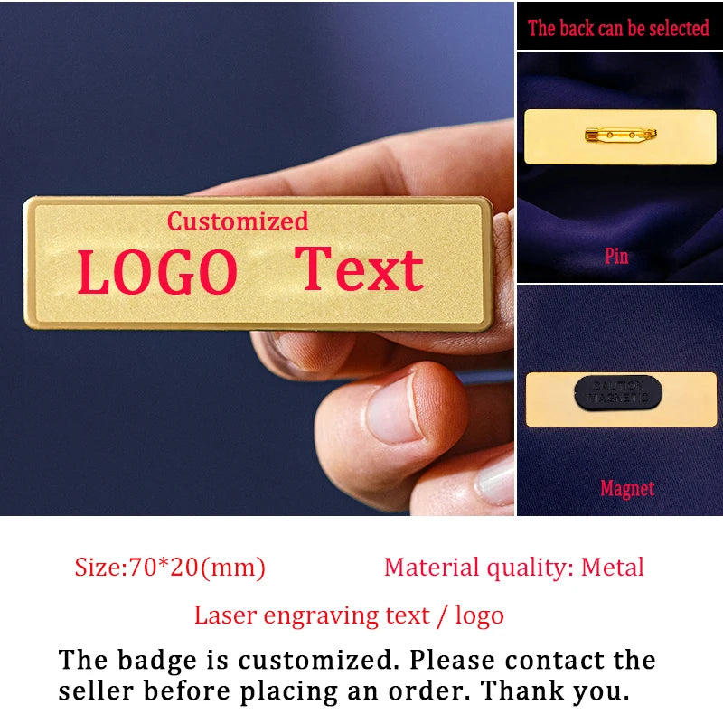 Badges Professional Custom Magnet Metal Badge Brooch Cartoon Creative Customized Metal LOGO DIY Pins Accessories Custom Gift