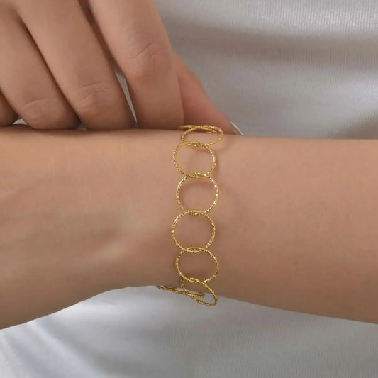 Trendy Chain Design Bracelet for Women,Stainless Steel Round Chain Bracelets,Charm Jewelry Gifts