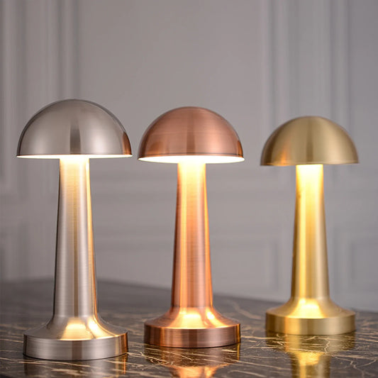 LED Table Lamp 3 Colors Options Modernist Art Deco Lamp Touch Control Cordless Chargeable LED Desk Lamp Suitable for Home Decor