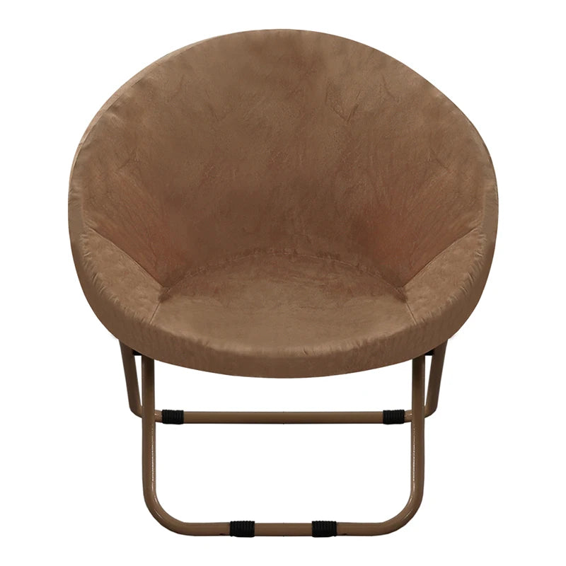 Round Saucer Chair Cover Elastic Velvet Chair Cover Moon Sauce Chair Protector Covers Seat Slipcovers Camping Chair Covers