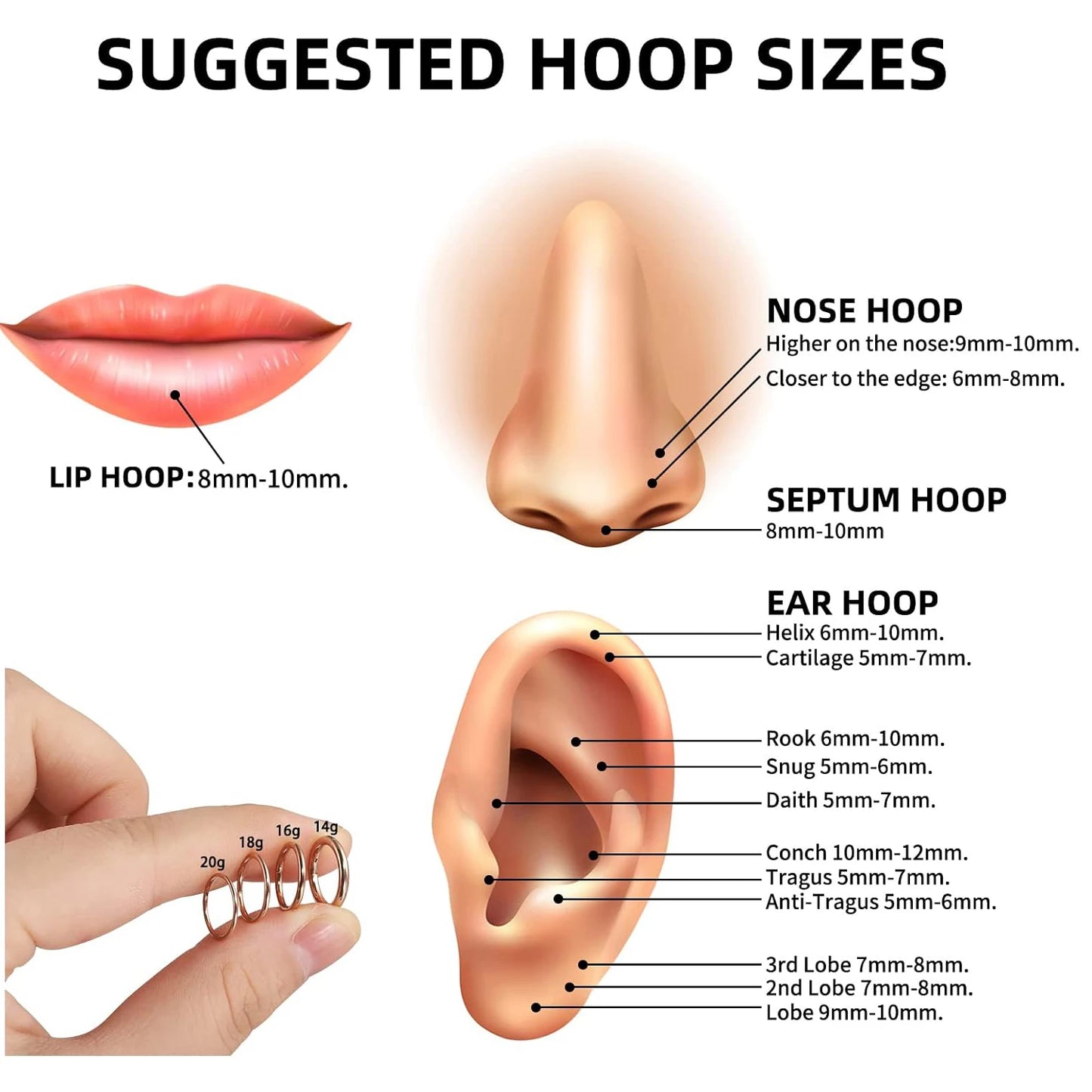 Opal Hinged Nose Ring Hoop Women Septum Hoop Ring Tragus Rook Ring Piercing Jewelry Lip Labret Ring Clicker Cartilage Earrings
