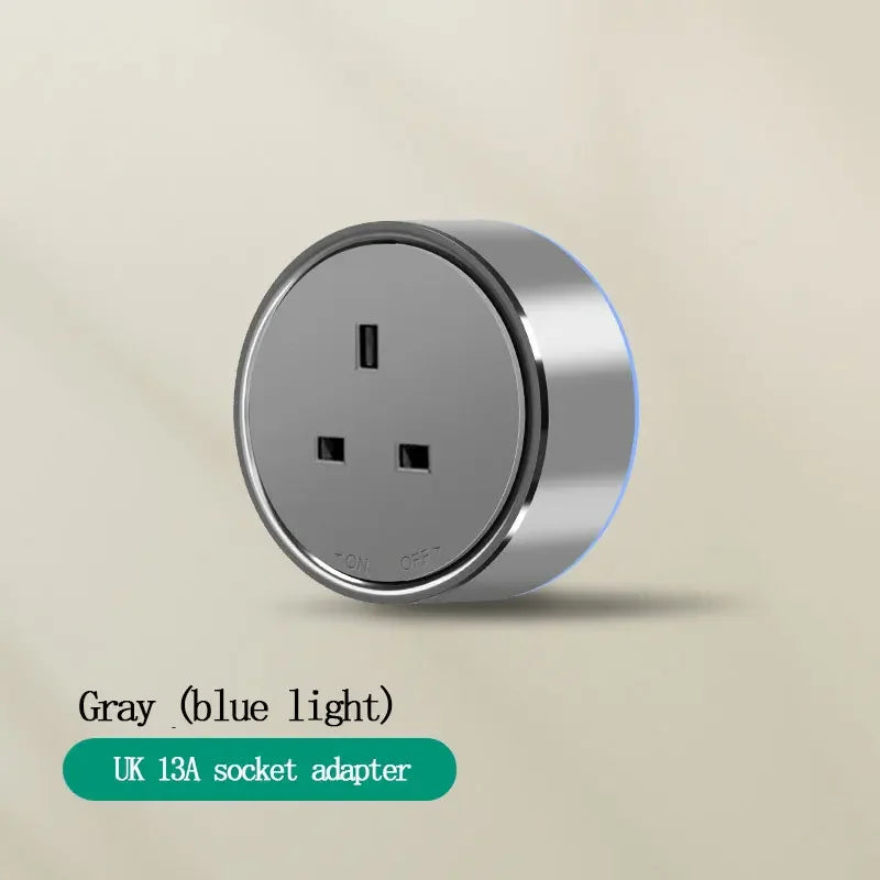 EU US Universal Home Room Movable Power Rail Sliding Track Socket With LED Human Body Induction Light Desktop Mobile Socket