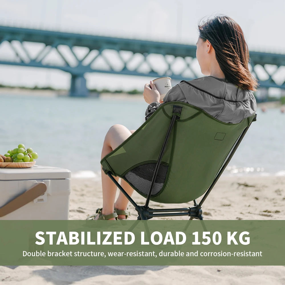 Naturehike Camping Chairs Outdoor Folding Moon Chair Portable Travel Picnic Chair Lightweight Relax Chair L01 Chair Hiking