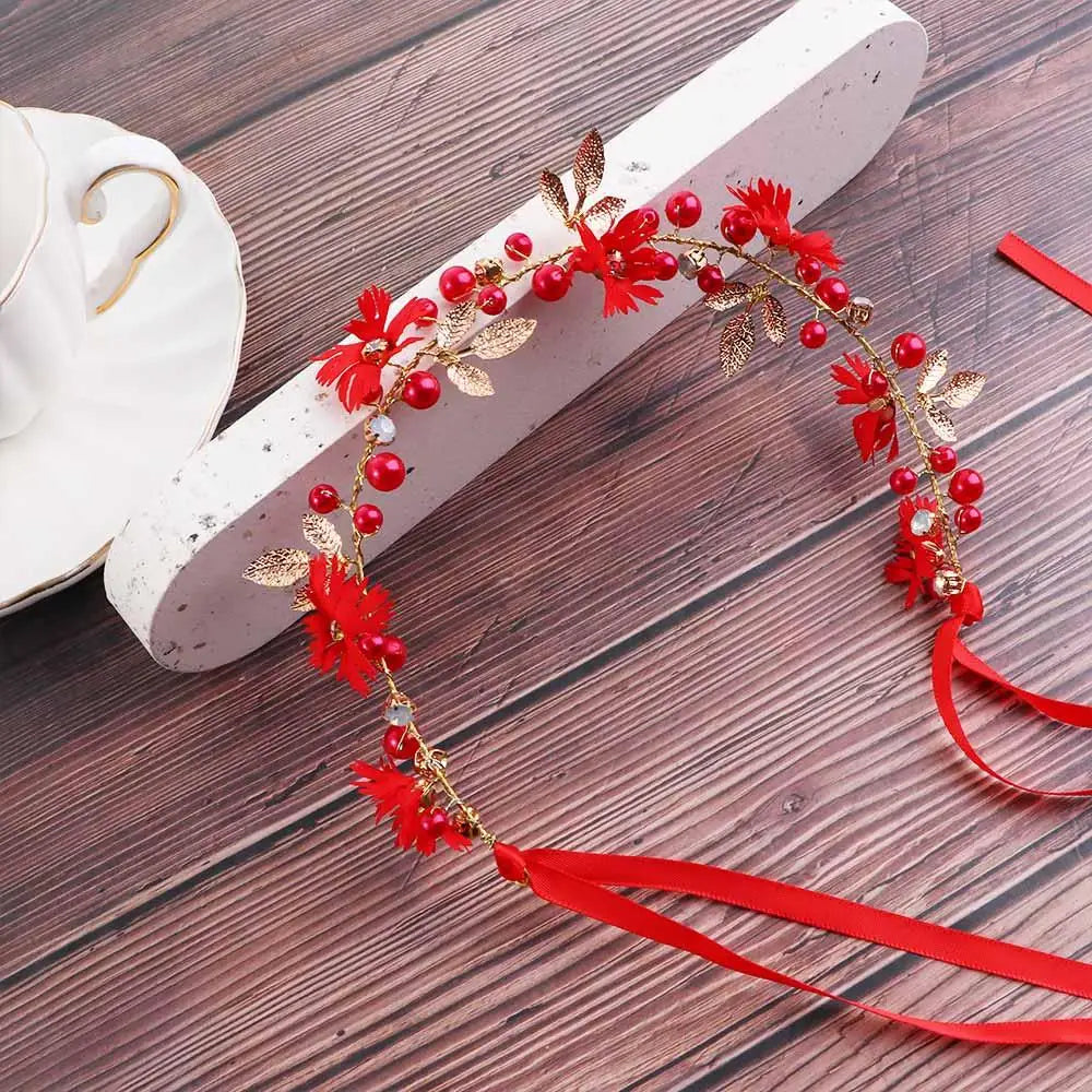 Ribbon Daisy Flower Bridal Hairband Tiaras Headband Garlands
