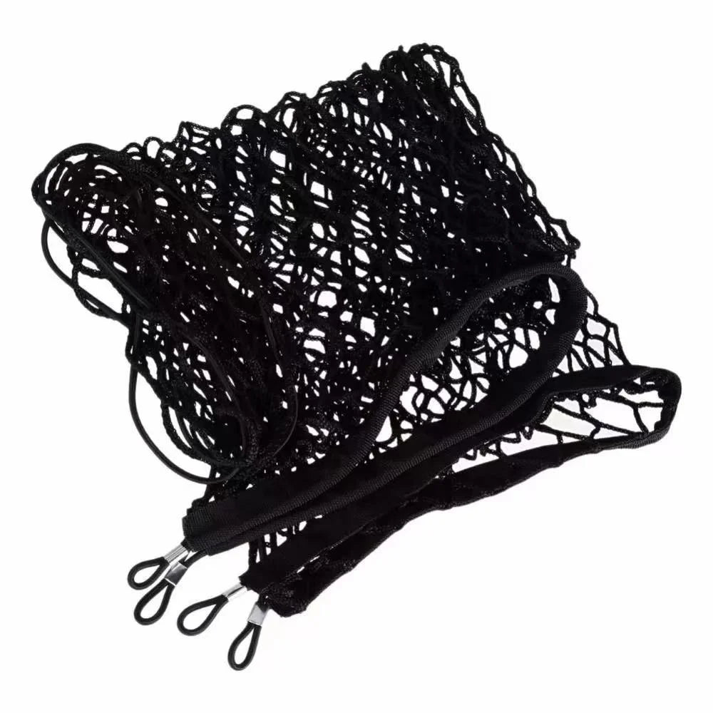 [1Sets Car Storage Net] 1 Sets Stretchable Trunk Cargo Storage Organizer Net | Nylon Plastic Truck Bed Nets with Hooks for Car