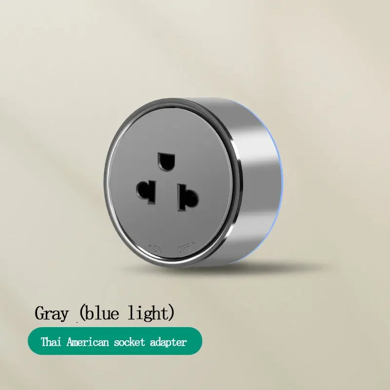 EU US Universal Home Room Movable Power Rail Sliding Track Socket With LED Human Body Induction Light Desktop Mobile Socket