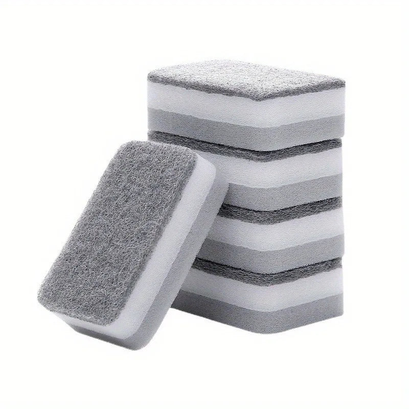 Double-sided multi-function kitchen cleaning sponge effective dishwashing and pot scrubbing pads are easy to rinse and reusable