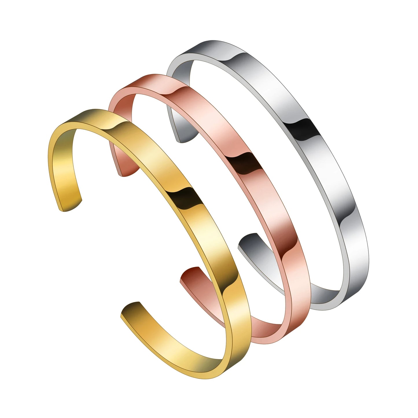 Customized Bracelets Engraving Name Stainless Steel Bracelets Accessories for Women Personalized Adjustable Bangle Jewelry Gift