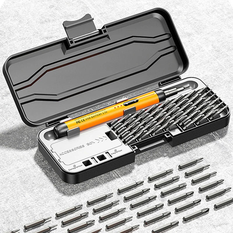 Electric Screwdriver Set Precision Power Tool Kit Rechargeable Wireless Mini Small Bits for Mobile Cell computer Repair CRV