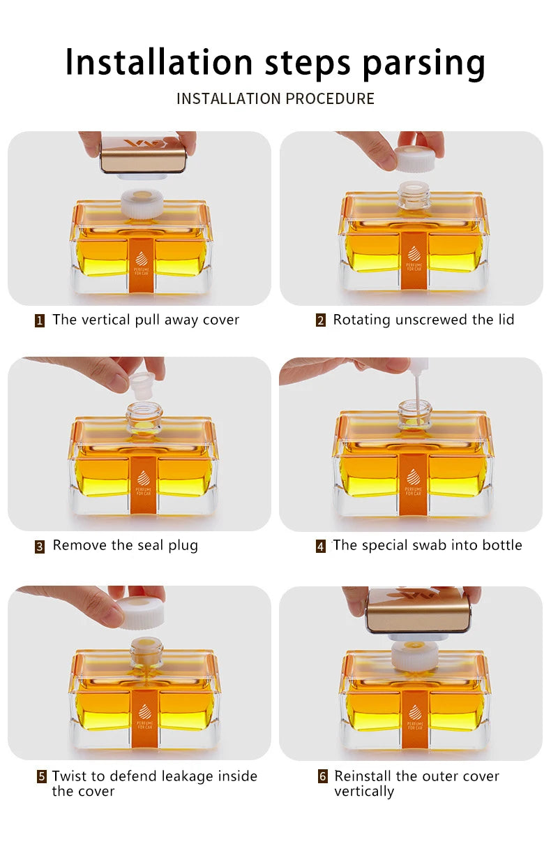 Car Perfume Car Air Freshener Smell Aromatherapy Long Lasting Fragrance Deodorizing Car Ornaments Accessories New