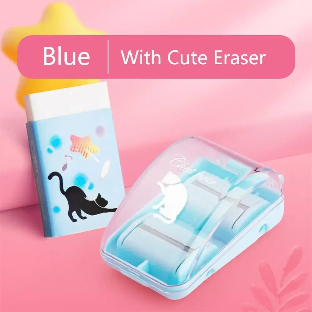 Mini Eraser Crumb Collectors✨ Portable Desktop Vacuum Cleaner With Cute Eraser Manual Desktop Sweeper Students Gift School Office🎁✨