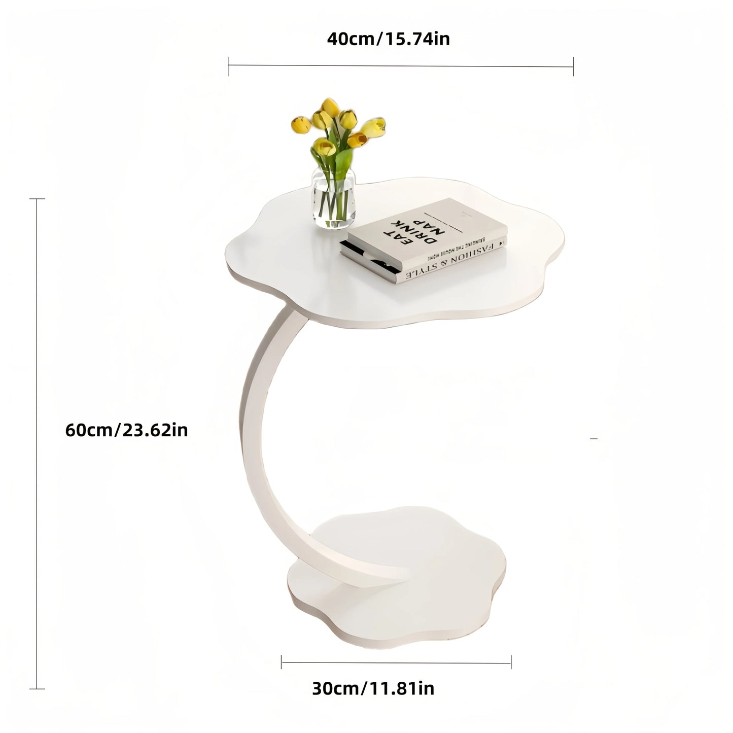 Coffee Tables Light Luxury Side Table Round Flower Bedside Table Bedside Home Study Desk Auxiliary Desk Living Room Furniture (Free Shipping) 💝💖🌹 (Free Shipping) 💝💖🌹